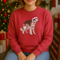 Load image into Gallery viewer, Christmas Borzoi Sweatshirt, Christmas Lights Dog
