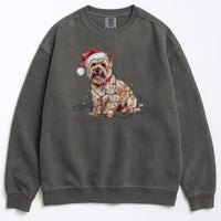 Load image into Gallery viewer, Christmas Cairn Terrier Sweatshirt, Christmas Lights Dog
