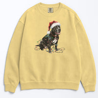 Load image into Gallery viewer, Christmas Cane Corso Sweatshirt, Christmas Lights Dog
