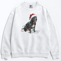 Load image into Gallery viewer, Christmas Cane Corso Sweatshirt, Christmas Lights Dog
