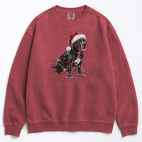 Load image into Gallery viewer, Christmas Cane Corso Sweatshirt, Christmas Lights Dog
