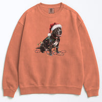 Load image into Gallery viewer, Christmas Cane Corso Sweatshirt, Christmas Lights Dog
