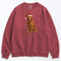 Load image into Gallery viewer, Christmas Fox Red Labrador Sweatshirt, Christmas Lights Dog Sweatshirt
