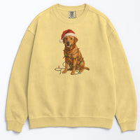 Load image into Gallery viewer, Christmas Fox Red Labrador Sweatshirt, Christmas Lights Dog Sweatshirt
