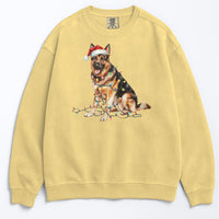 Load image into Gallery viewer, Christmas German Shepherd Sweatshirt, Christmas Lights Dog
