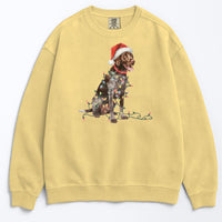 Load image into Gallery viewer, Christmas German Shorthaired Pointer Sweatshirt, Christmas Lights Dog
