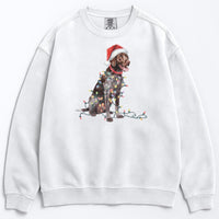Load image into Gallery viewer, Christmas German Shorthaired Pointer Sweatshirt, Christmas Lights Dog
