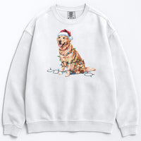 Load image into Gallery viewer, Christmas Golden Retriever Sweatshirt, Christmas Lights Dog
