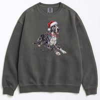 Load image into Gallery viewer, Christmas Great Dane Sweatshirt, Christmas Lights Dog
