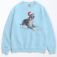 Load image into Gallery viewer, Christmas Great Dane Sweatshirt, Christmas Lights Dog
