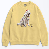 Load image into Gallery viewer, Christmas Great Pyrenees Sweatshirt, Christmas Lights Dog
