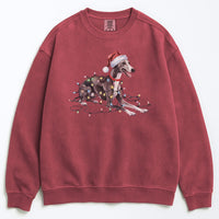 Load image into Gallery viewer, Christmas Greyhound Sweatshirt, Christmas Lights Dog

