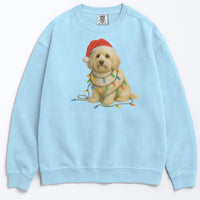 Load image into Gallery viewer, Christmas Havanese Sweatshirt, Christmas Lights Dog
