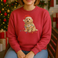 Load image into Gallery viewer, Christmas Havanese Sweatshirt, Christmas Lights Dog
