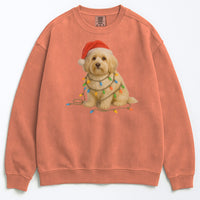 Load image into Gallery viewer, Christmas Havanese Sweatshirt, Christmas Lights Dog
