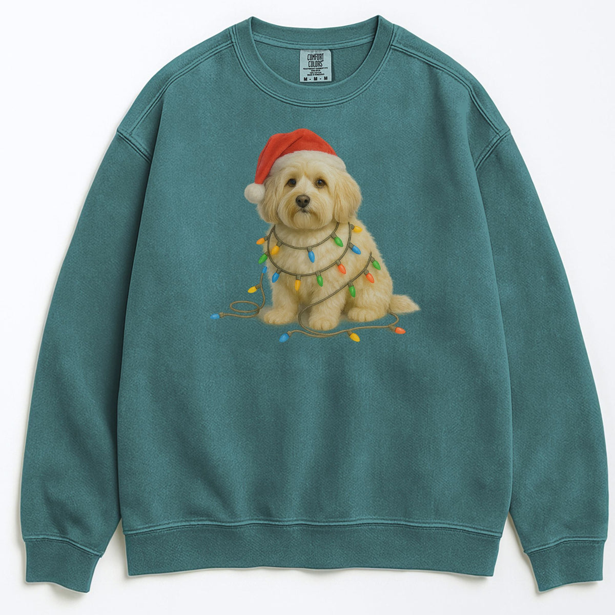 Christmas Havanese Sweatshirt, Christmas Lights Dog