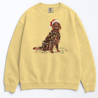 Load image into Gallery viewer, Christmas Irish Setter Sweatshirt, Christmas Lights Dog
