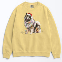 Load image into Gallery viewer, Christmas Keeshond Sweatshirt, Christmas Lights Dog

