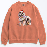 Load image into Gallery viewer, Christmas Keeshond Sweatshirt, Christmas Lights Dog
