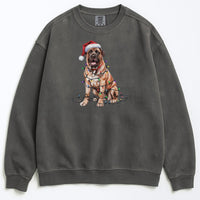 Load image into Gallery viewer, Christmas Mastiff Sweatshirt, Christmas Lights Dog
