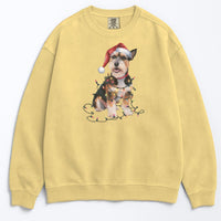 Load image into Gallery viewer, Christmas Norfolk Terrier Sweatshirt, Christmas Lights Dog
