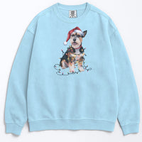 Load image into Gallery viewer, Christmas Norfolk Terrier Sweatshirt, Christmas Lights Dog
