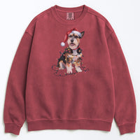 Load image into Gallery viewer, Christmas Norfolk Terrier Sweatshirt, Christmas Lights Dog
