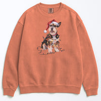 Load image into Gallery viewer, Christmas Norfolk Terrier Sweatshirt, Christmas Lights Dog
