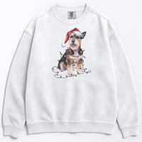 Load image into Gallery viewer, Christmas Norfolk Terrier Sweatshirt, Christmas Lights Dog
