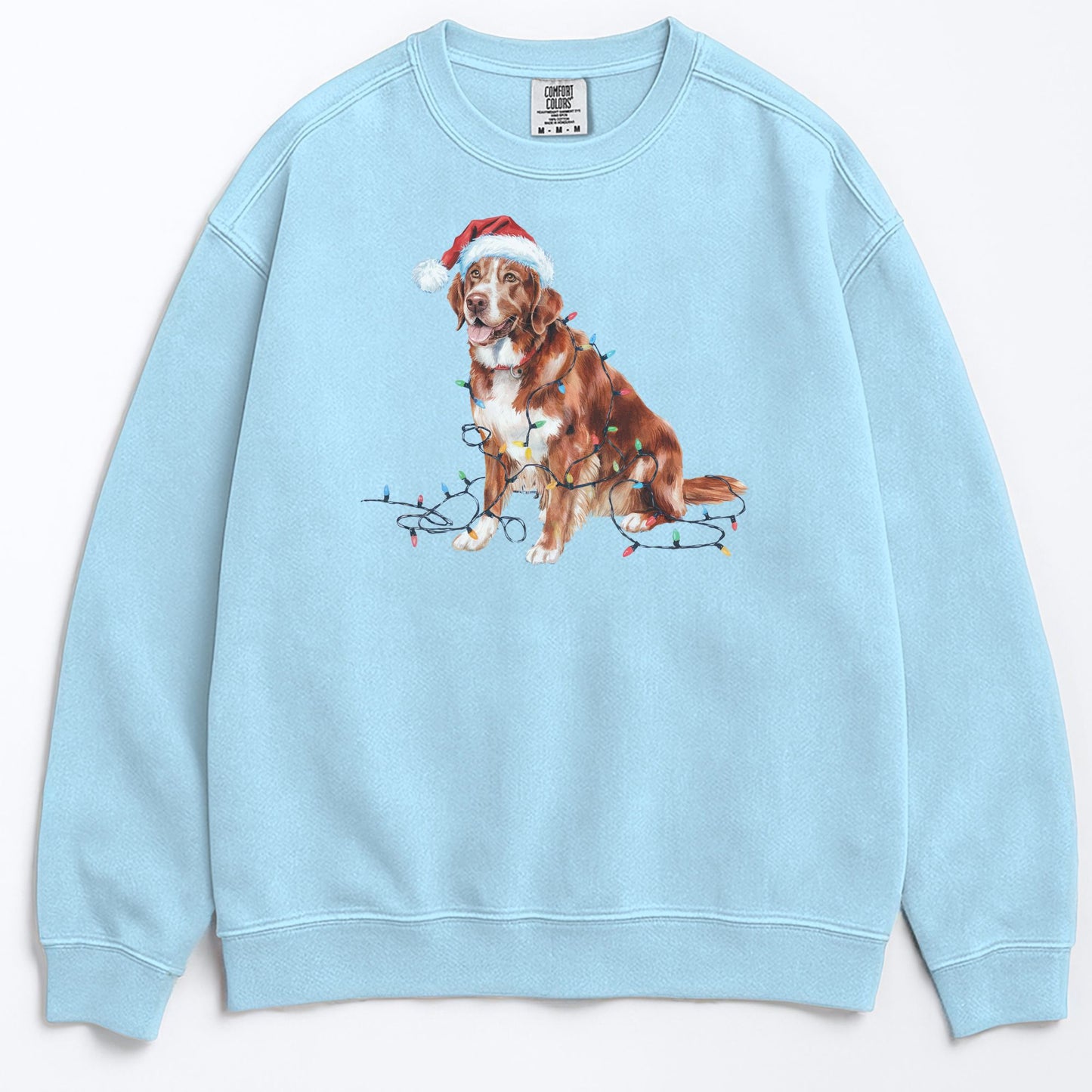 Christmas Nova Scotia Duck Tolling Retriever Sweatshirt, Christmas Lights Dog