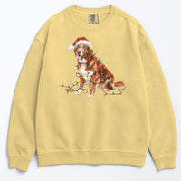 Load image into Gallery viewer, Christmas Nova Scotia Duck Tolling Retriever Sweatshirt, Christmas Lights Dog
