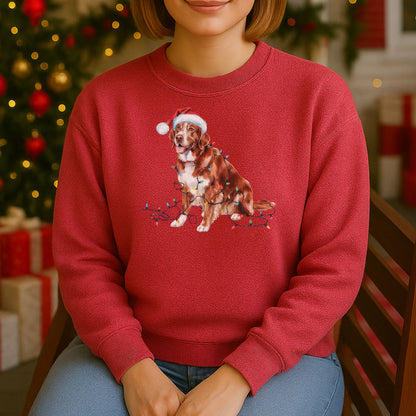 Christmas Nova Scotia Duck Tolling Retriever Sweatshirt, Christmas Lights Dog