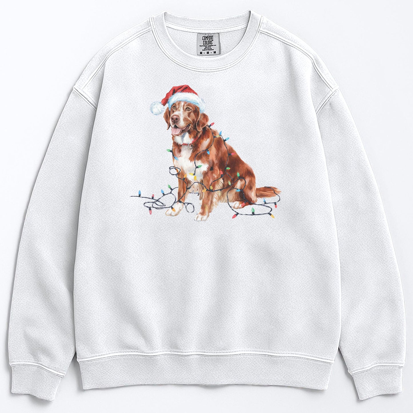 Christmas Nova Scotia Duck Tolling Retriever Sweatshirt, Christmas Lights Dog