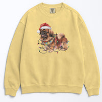 Load image into Gallery viewer, Christmas Pekingese Sweatshirt, Christmas Lights Dog
