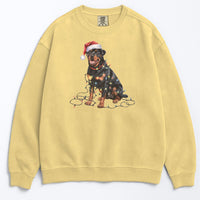 Load image into Gallery viewer, Christmas Rottweiler Sweatshirt, Christmas Lights Dog
