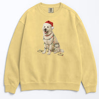 Load image into Gallery viewer, English Cream Golden Retriever Christmas Sweatshirt, Dog Lover Holiday Crewneck, Comfort Colors Dog Christmas Sweater Gift
