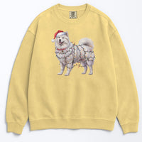 Load image into Gallery viewer, Christmas Samoyed Sweatshirt, Christmas Lights Dog
