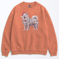 Load image into Gallery viewer, Christmas Samoyed Sweatshirt, Christmas Lights Dog
