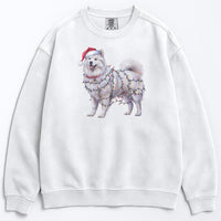 Load image into Gallery viewer, Christmas Samoyed Sweatshirt, Christmas Lights Dog
