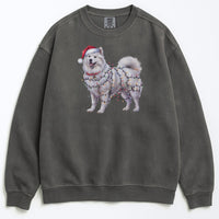 Load image into Gallery viewer, Christmas Samoyed Sweatshirt, Christmas Lights Dog
