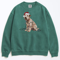 Load image into Gallery viewer, Christmas Soft Coated Wheaten Terrier Sweatshirt, Christmas Lights Dog
