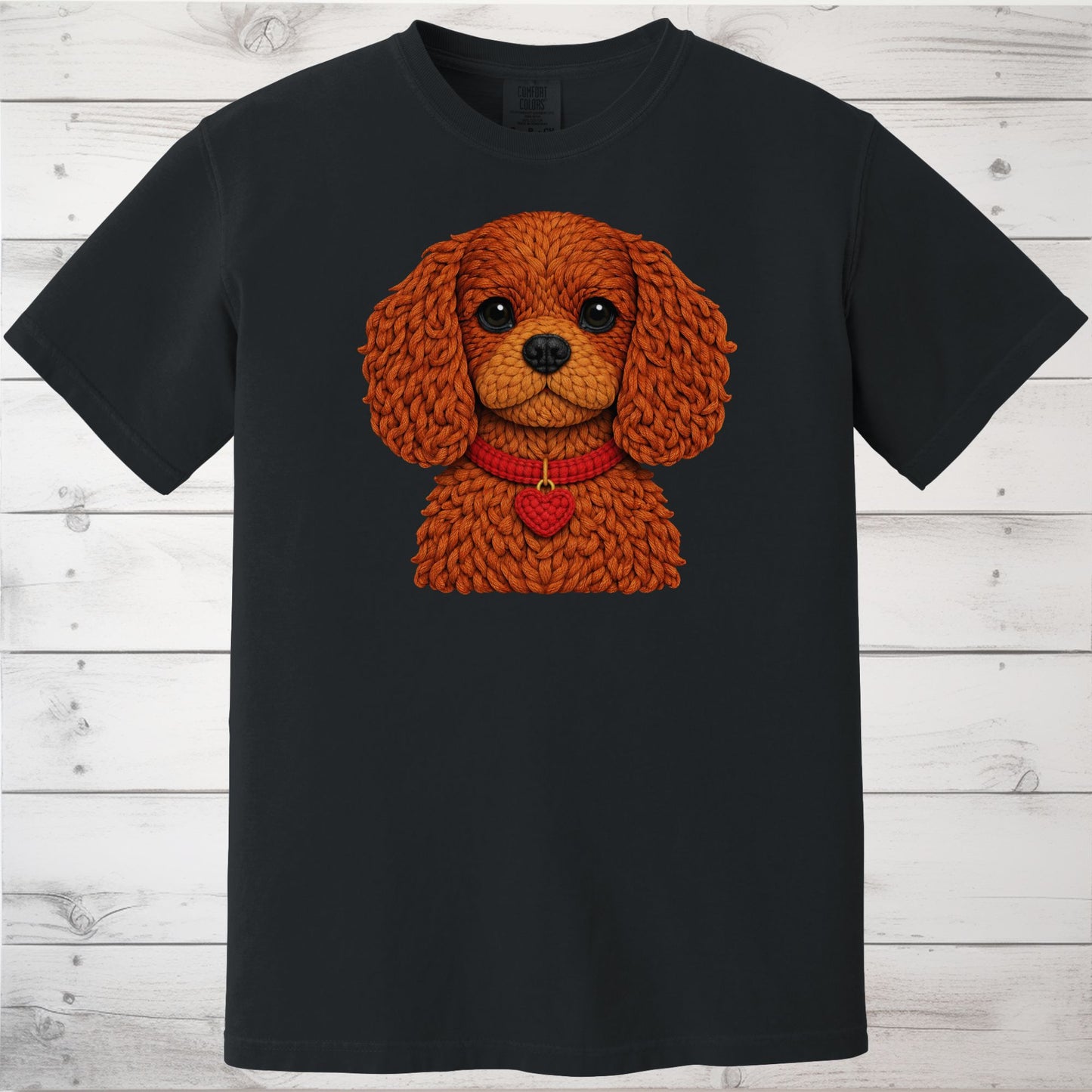 Ruby Cavalier King Charles Spaniel Yarn Look Shirt