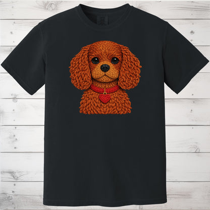 Ruby Cavalier King Charles Spaniel Yarn Look Shirt