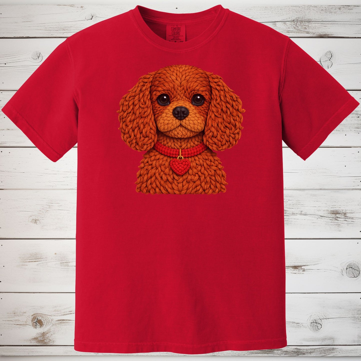 Ruby Cavalier King Charles Spaniel Yarn Look Shirt