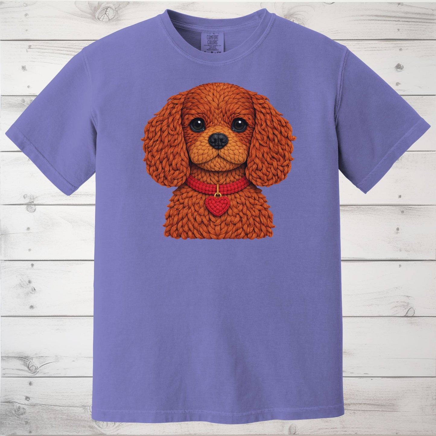 Ruby Cavalier King Charles Spaniel Yarn Look Shirt
