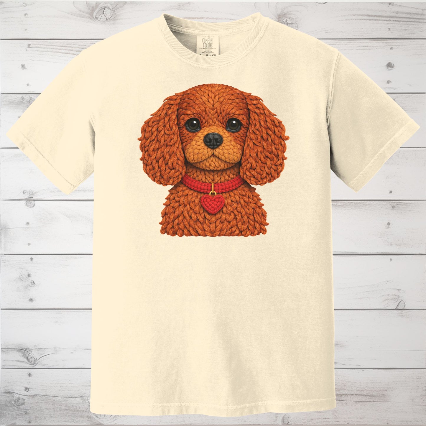 Ruby Cavalier King Charles Spaniel Yarn Look Shirt
