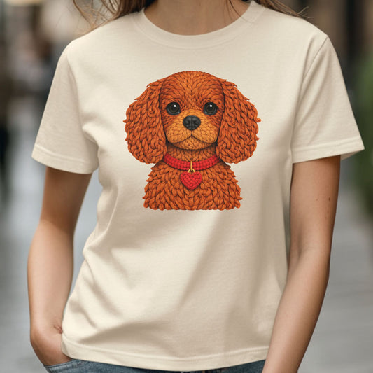 Ruby Cavalier King Charles Spaniel Yarn Look Shirt