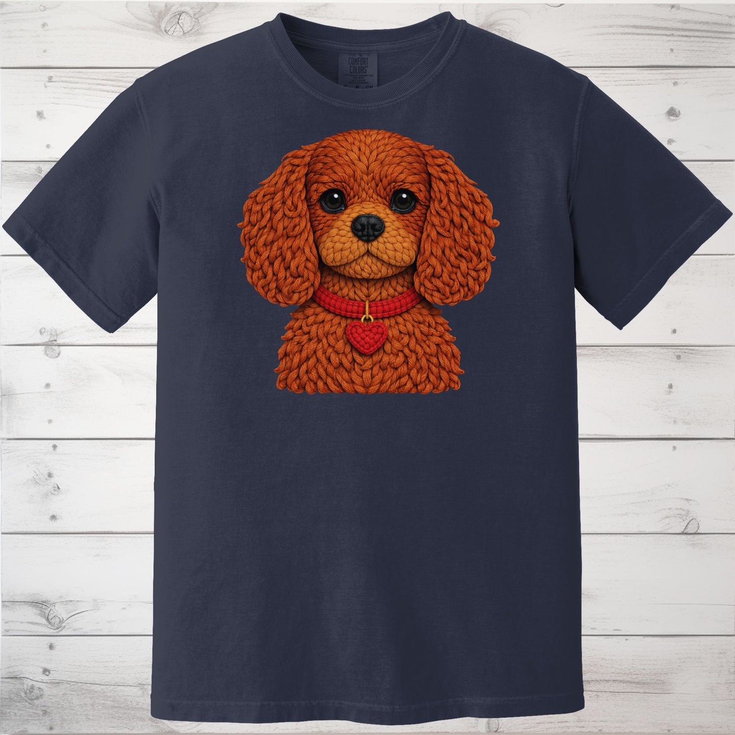 Ruby Cavalier King Charles Spaniel Yarn Look Shirt