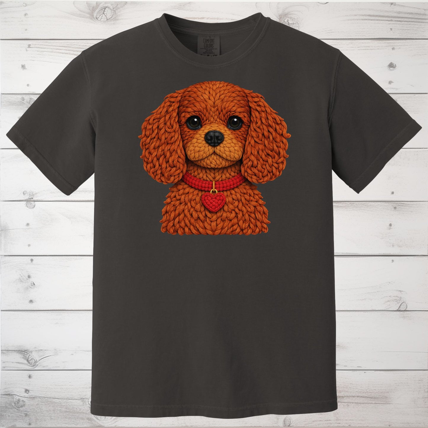 Ruby Cavalier King Charles Spaniel Yarn Look Shirt