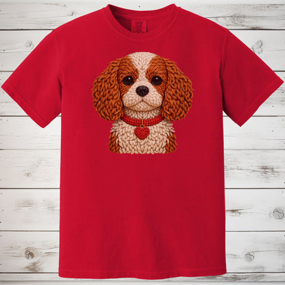 Blenheim Cavalier King Charles Spaniel Yarn Look Shirt